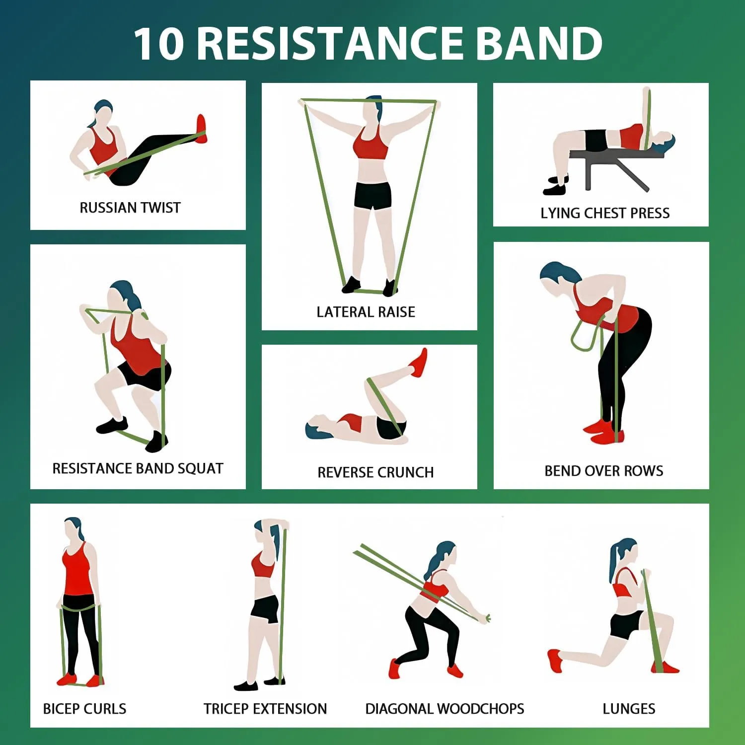 LEEKEY Resistance Bands, Exercise Bands with Handles,Pull Up Assist Bands - Band Set with Door Anchor - Bands for Working Out,Band for Men and Women Fitness Training, Physical Therapy,Home Workouts