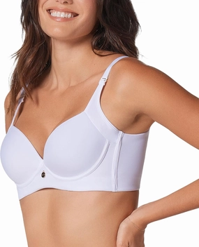 Leonisa Back Smoothing Bras for Women, Full Coverage Underwire Bra, Adjustable Hook & Eye Closure