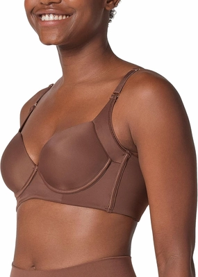 Leonisa Back Smoothing Bras for Women, Full Coverage Underwire Bra, Adjustable Hook & Eye Closure
