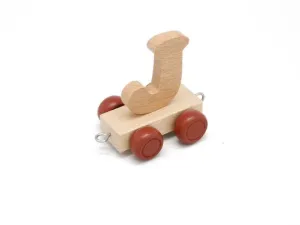 Letter J - Wooden Train