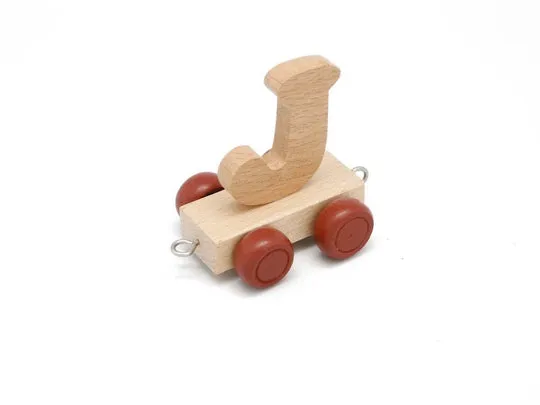 Letter J - Wooden Train