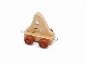 Letter A - Wooden Train