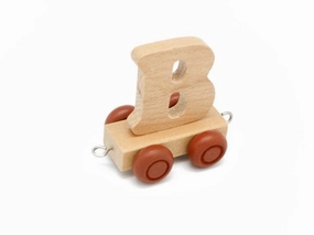 Letter B - Wooden Train