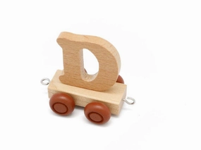 Letter D - Wooden Train