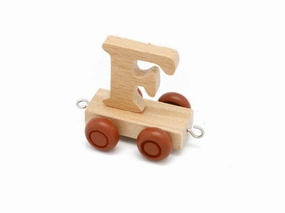 Letter F - Wooden Train