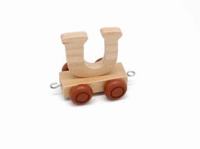 Letter U - Wooden Train