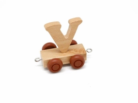 Letter V - Wooden Train