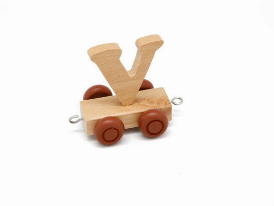 Letter V - Wooden Train