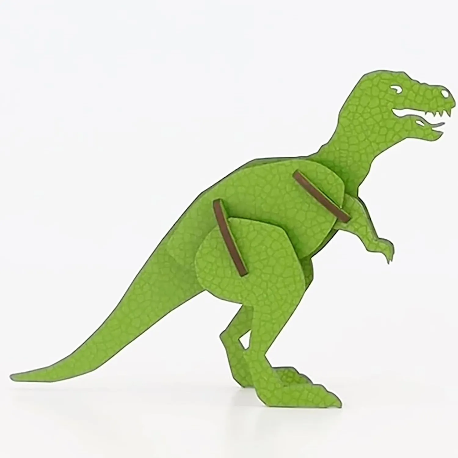 Little & Wood: Woodlet: Medium - Tyrannosaurus Rex - Green, 3D Wooden Kit-Set, Jurassic Dinosaur Puzzle, Easy Assembly T-Rex, Pop Build Fun, Ages 6 