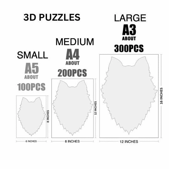 Little Girl 'Fluffy Bunny' 3D Wood Jigsaw Puzzle
