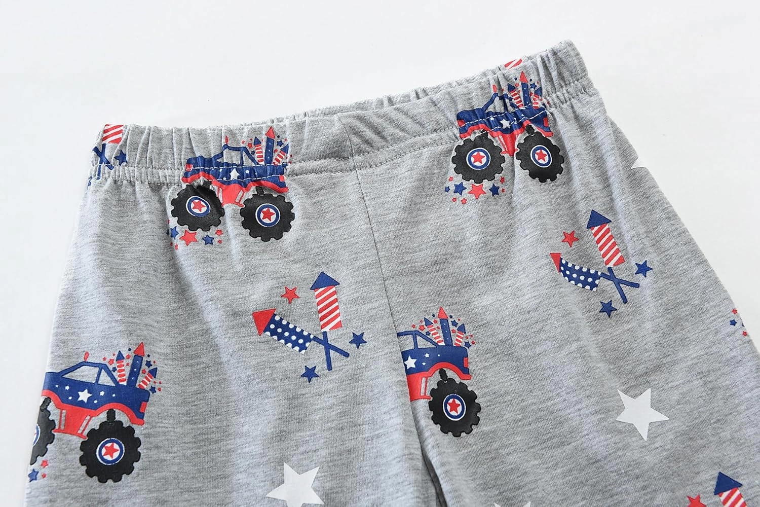 Little Hand Toddler Boys Pajamas Kids Dinosaur Summer PJS Monster Truck Children Excavator Jammies Short Sets 2-7 Years