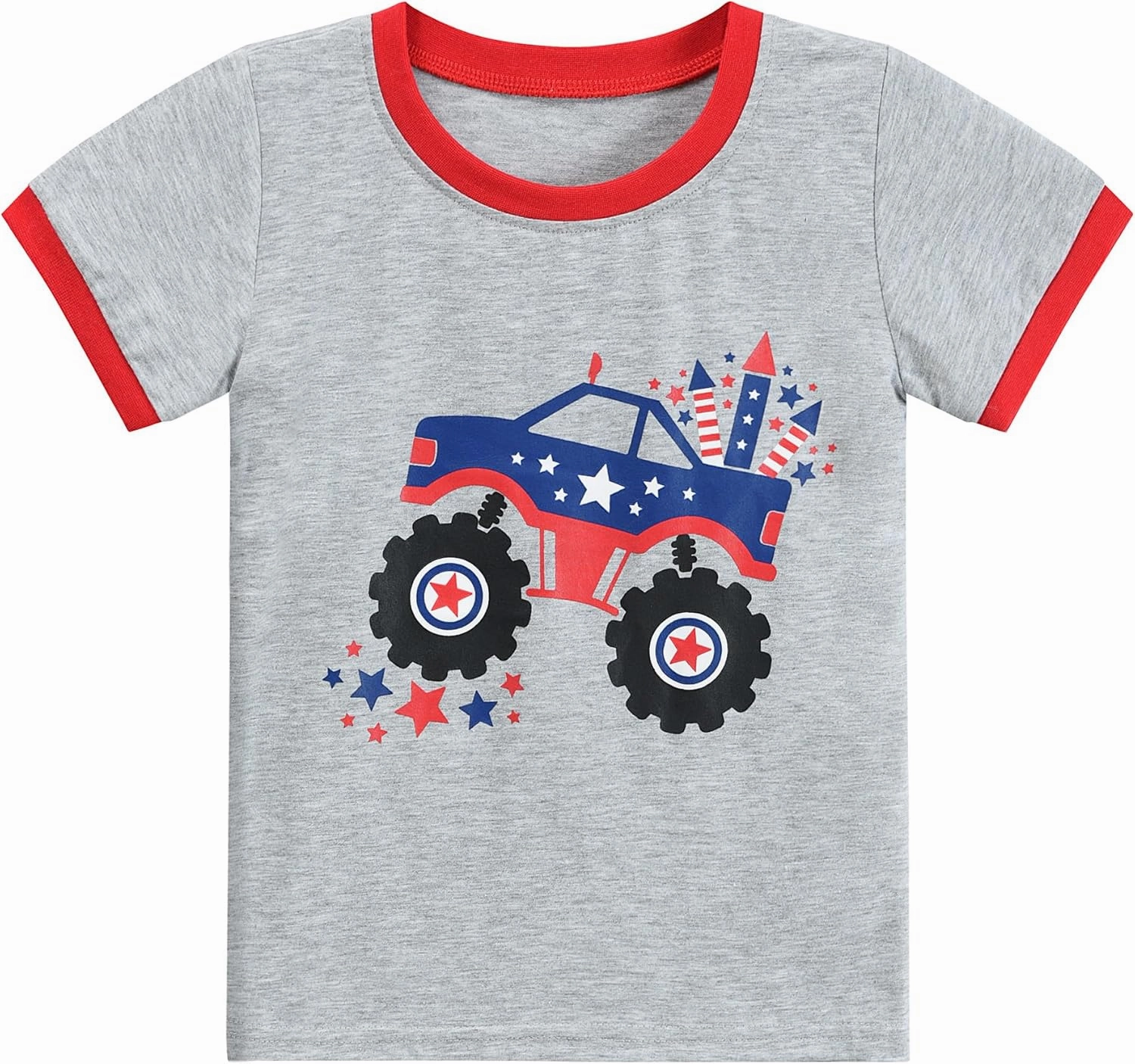 Little Hand Toddler Boys Pajamas Kids Dinosaur Summer PJS Monster Truck Children Excavator Jammies Short Sets 2-7 Years