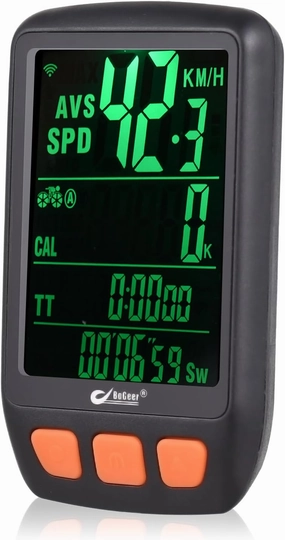 Lixada Bicycle Cycling Computer Digital Bike Speedometer Odometer with Rechargeable Battery Backlight Bike Stopwatch