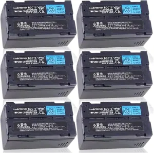 <6 Pack> 7.2V 5240mAh BDC70 Battery for Top-con BDC70 Li-ion Battery for Top-con, Sokkia Total Stations