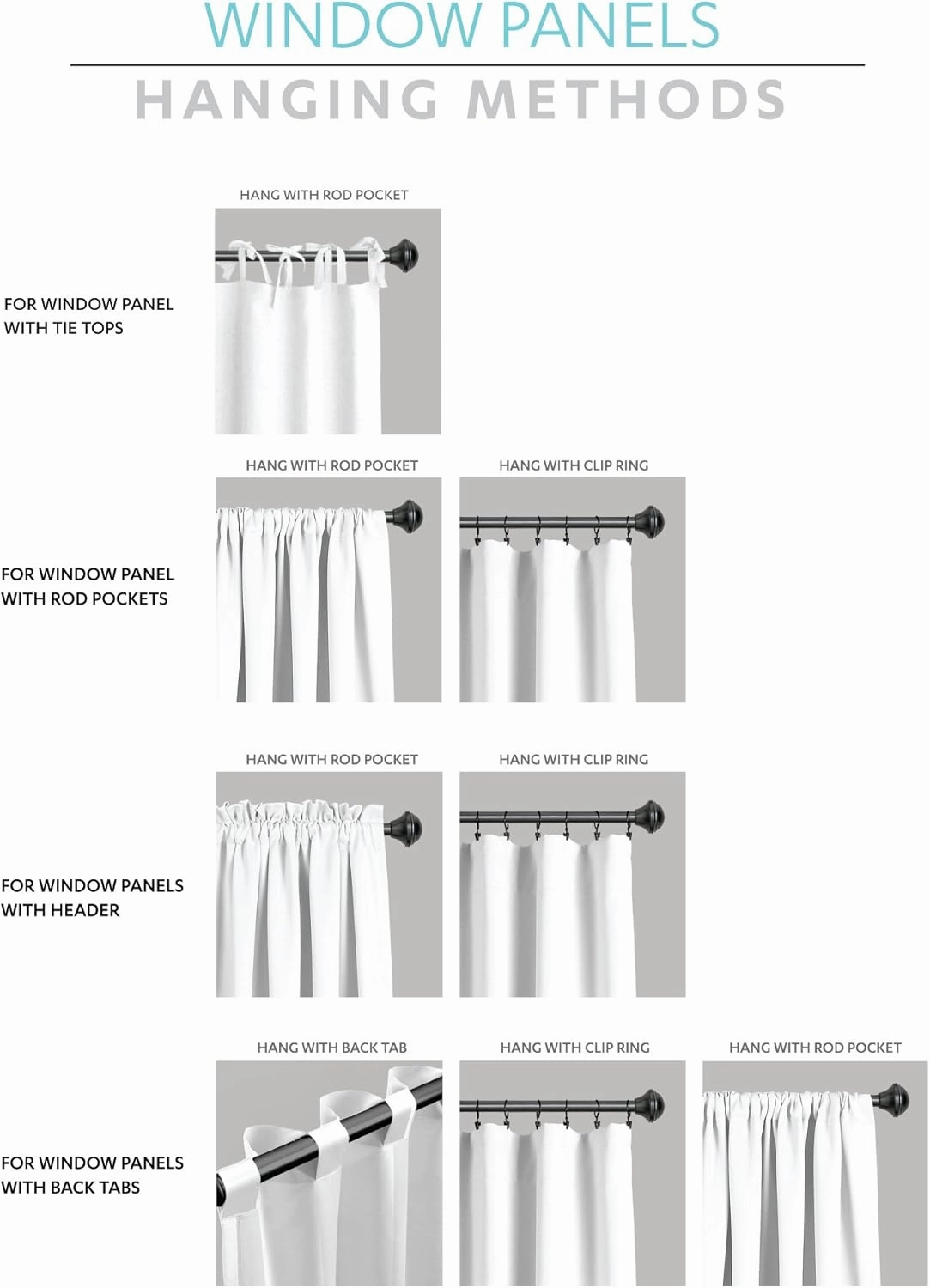 Lush Decor Nova Ruffle Window Curtain Panel Pair, 42"W x 95"L, Ivory