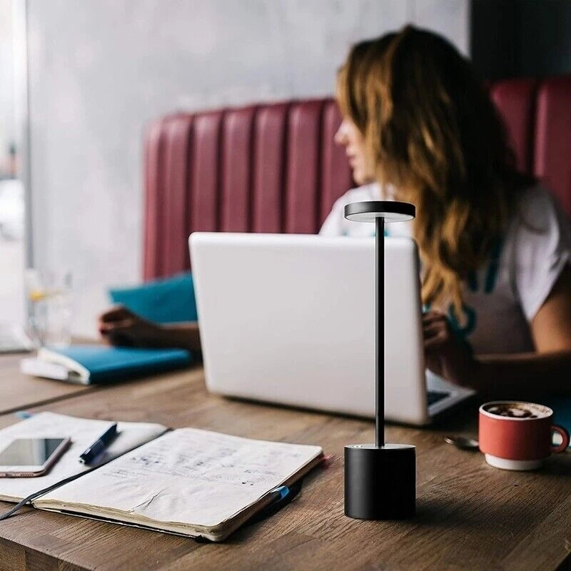Luxora Modern Rechargeable Cordless LED Living Room Table Lamp