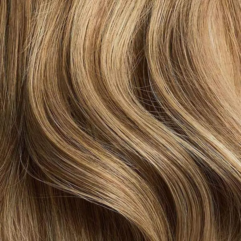 Luxy 100% Remy Human Hair - Seamless Clip-In Hair Extensions - Multi-Dimensional Color for Natural Blending, Adds Volume & Length 160 grams 16" Bronde Balayage Seamless