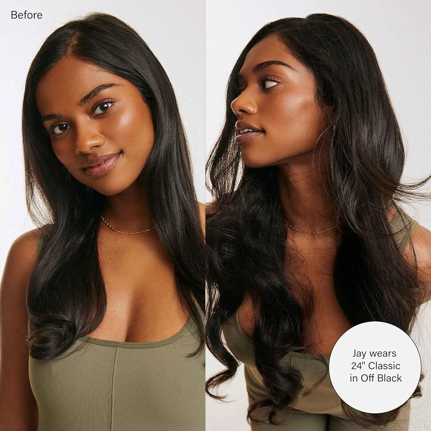 Luxy Hair 24" Ash Brown Highlights Classic Clip-In Hair Extensions (240 grams) 100% Remy Human Hair, Natural,Volume, 10-Piece Set, Blends Easily