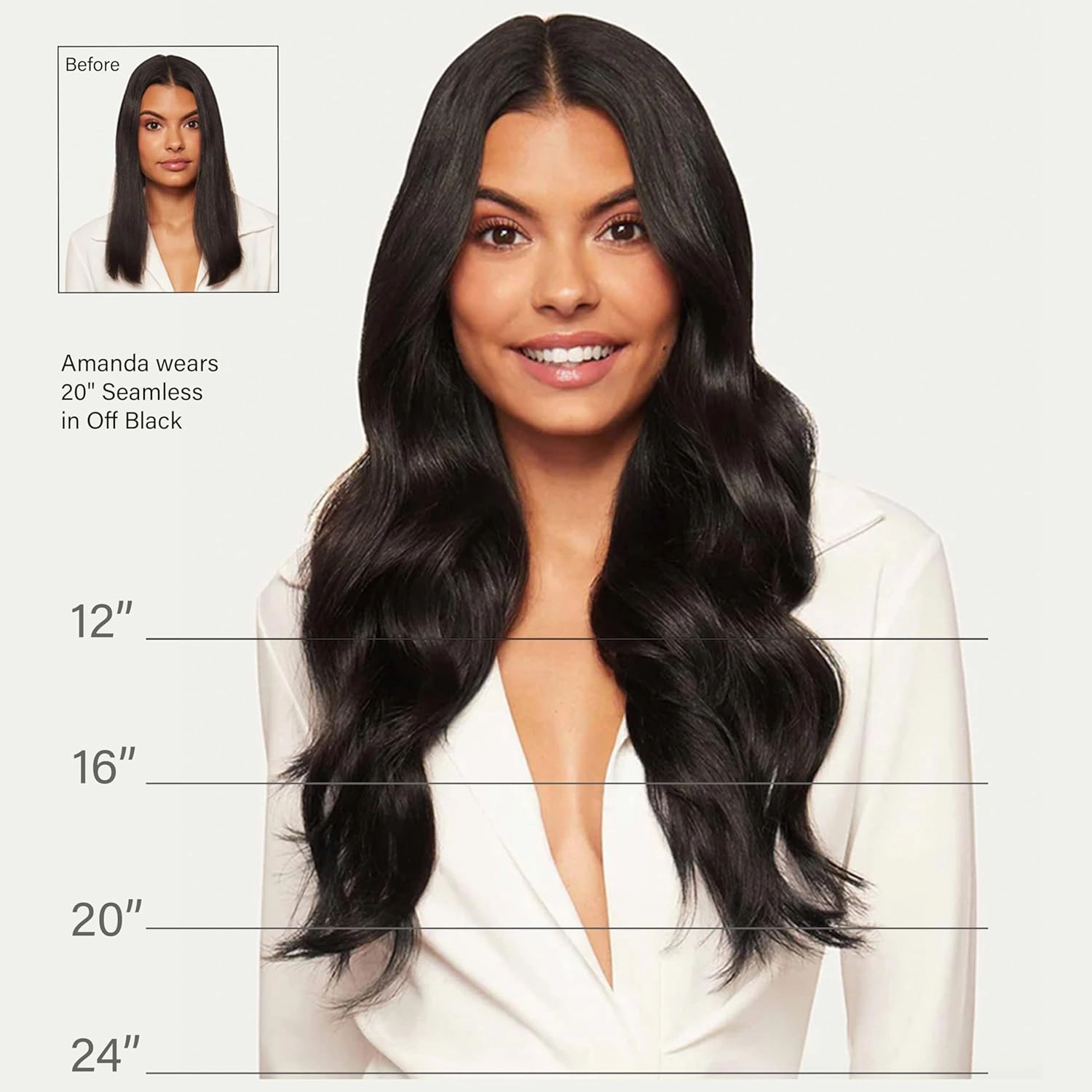 Luxy 100% Remy Human Hair – Halo Clip-In Hair Extensions –Natural Looking Volume & Length - One-Piece - Easy 5-Min Application 140 grams 16" Bronde Balayage Halo