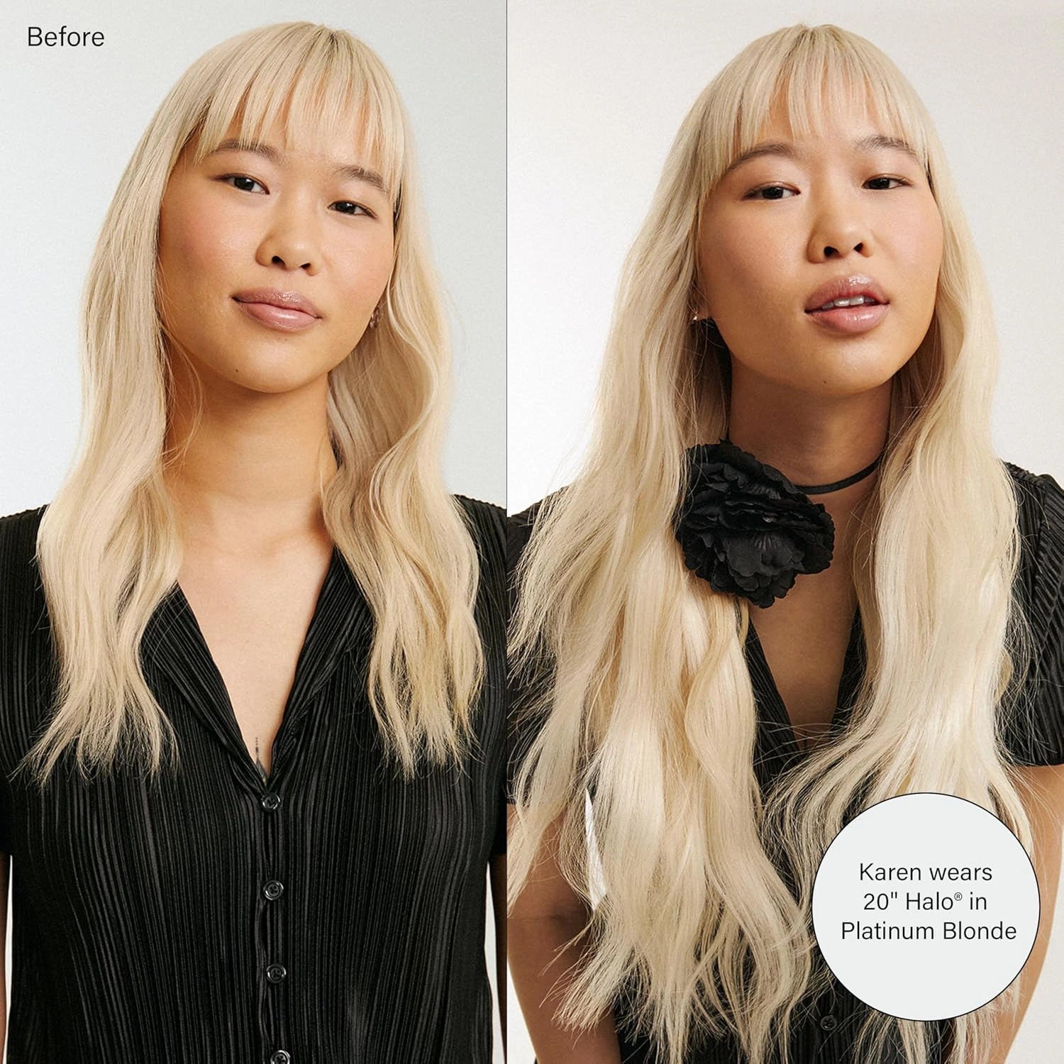 Luxy 100% Remy Human Hair – Halo Clip-In Hair Extensions –Natural Looking Volume & Length - One-Piece - Easy 5-Min Application 180 grams 20" Ash Brown Highlights