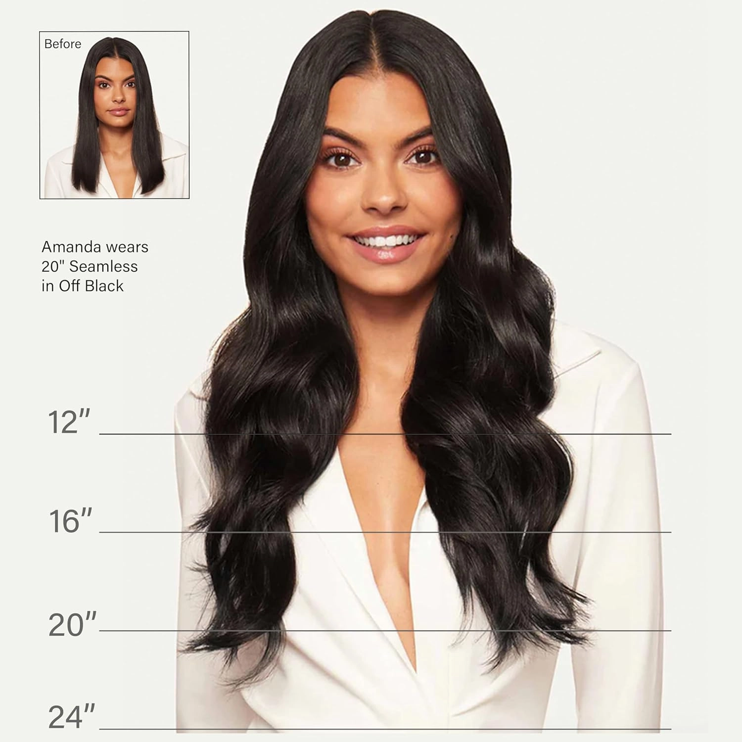 Luxy 100% Remy Human Hair, Classic 160g Clip-In Hair Extensions - 10 Wefts Multi-Dimensional Color for Natural Blending, Adds Volume & Length, Easy Apply & Remove 20" Ash Brown Highlights