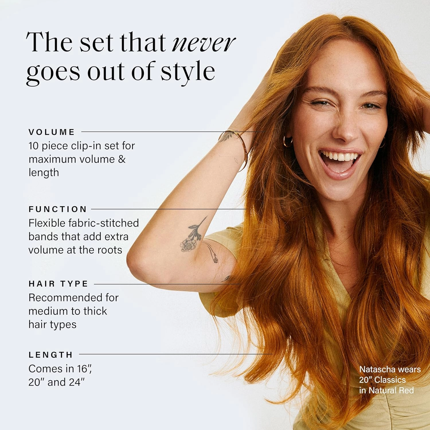 Luxy 100% Remy Human Hair, Classic 160g Clip-In Hair Extensions - 10 Wefts Multi-Dimensional Color for Natural Blending, Adds Volume & Length, Easy Apply & Remove 20" Ash Brown Highlights