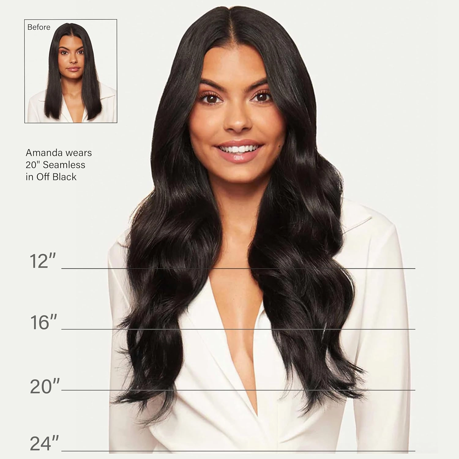 Luxy Hair 20" Platinum Blonde Thick Classic Clip-In Hair Extensions (220 grams) 100% Remy Human Hair, Thick, Natural,Volume, 10-Piece Set, Blends Easily