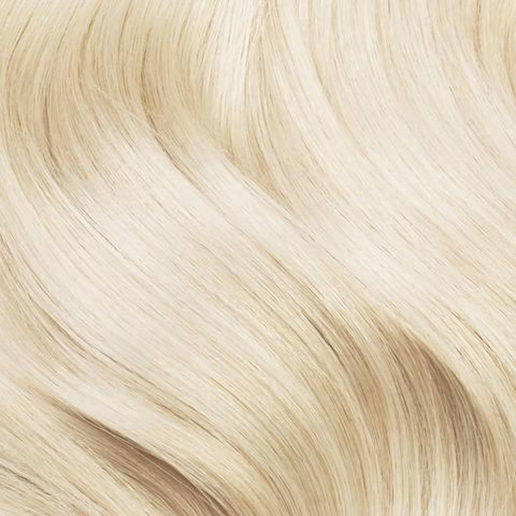 Luxy Hair 20" Platinum Blonde Thick Classic Clip-In Hair Extensions (220 grams) 100% Remy Human Hair, Thick, Natural,Volume, 10-Piece Set, Blends Easily