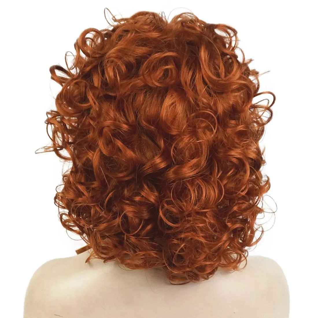 Lydell Short Soft Super Curly Synthetic Wigs Layered Natural Movement 130A Copper Red
