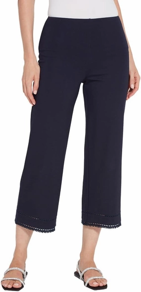 Lyssé Sienna Wide Leg Cropped Pants – Drapey Ponte Pants and Cropped Pants for Women