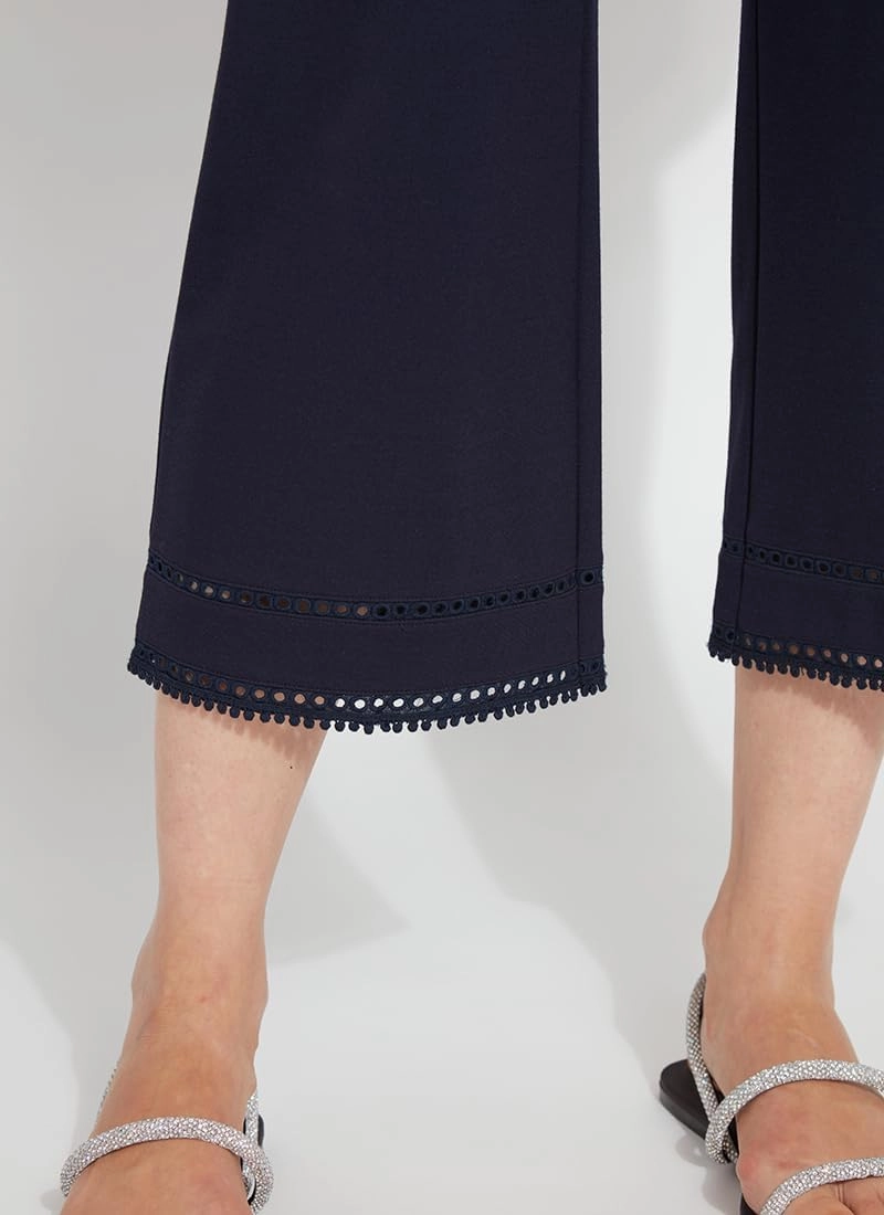 Lyssé Sienna Wide Leg Cropped Pants – Drapey Ponte Pants and Cropped Pants for Women