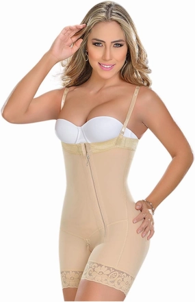 M&D 0766 Full Body Shaper Mid Thigh Bodysuit | Fajas Levanta Cola Colombianas