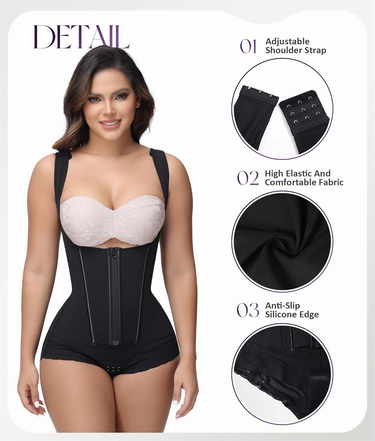 M MYODRESS Shapewear For Women Tummy Control Fajas Colombianas Moldeadoras Body Shaper Post Surgery Compression Garment