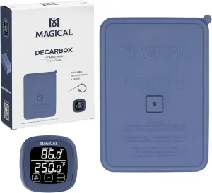 Magical Butter DecarBox Thermometer Combo Pack - Food-Grade Silicone Decarboxylator Box with Digital Thermometer - Durable & Oven-Safe Baking Box - Digital Display Thermometer for Temperature Control