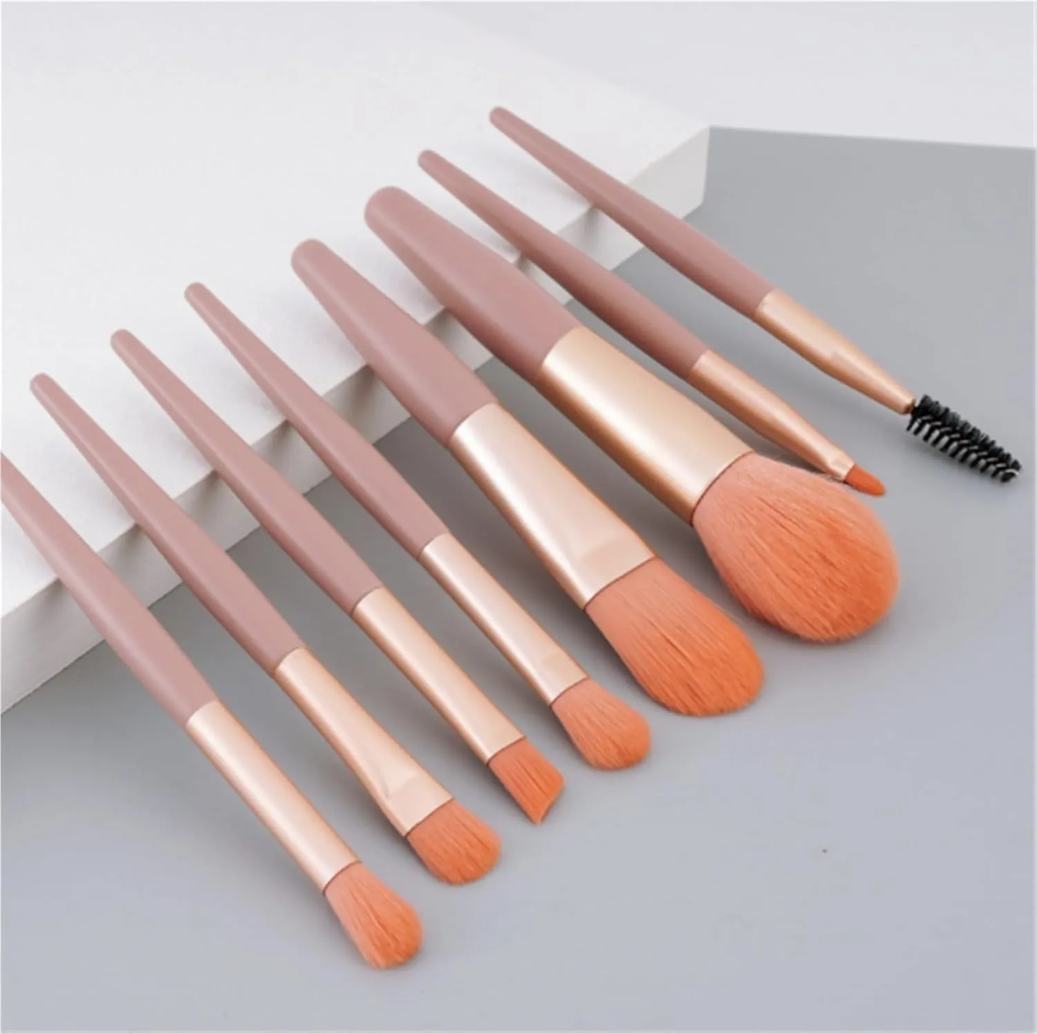 Make Up Brushes Set Makeup Brush Set 8 Pieces for Eye Shadow Foundation Blush Suitable for Travel Makeup Tools Set(Green)