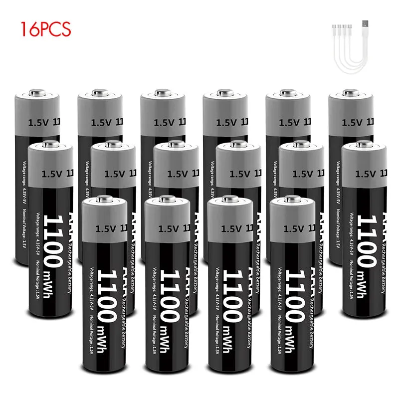 MATOV Premium USB Rechargeable AA/AAA Battery Set