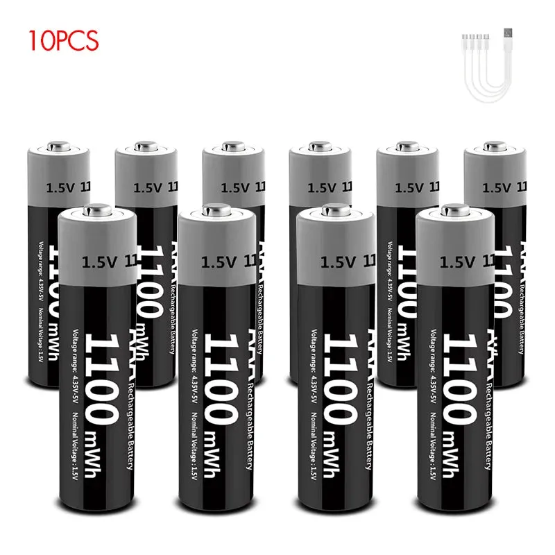 MATOV Premium USB Rechargeable AA/AAA Battery Set