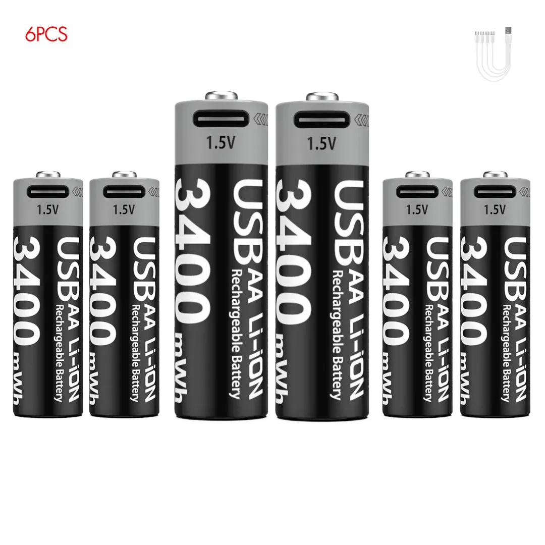 MATOV Premium USB Rechargeable AA/AAA Battery Set