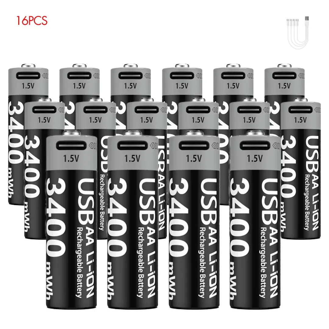 MATOV Premium USB Rechargeable AA/AAA Battery Set