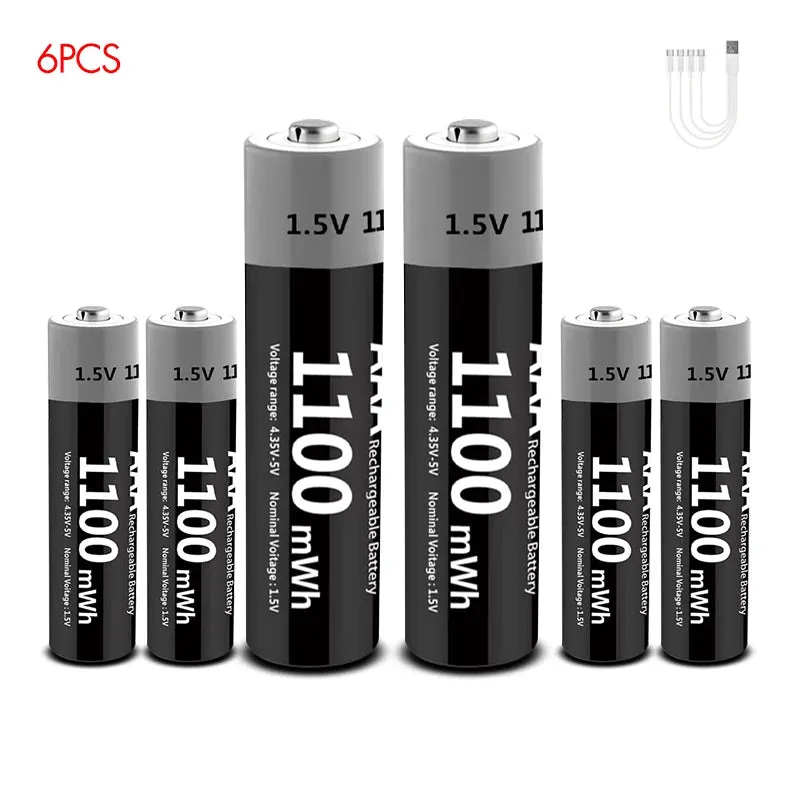 MATOV Premium USB Rechargeable AA/AAA Battery Set