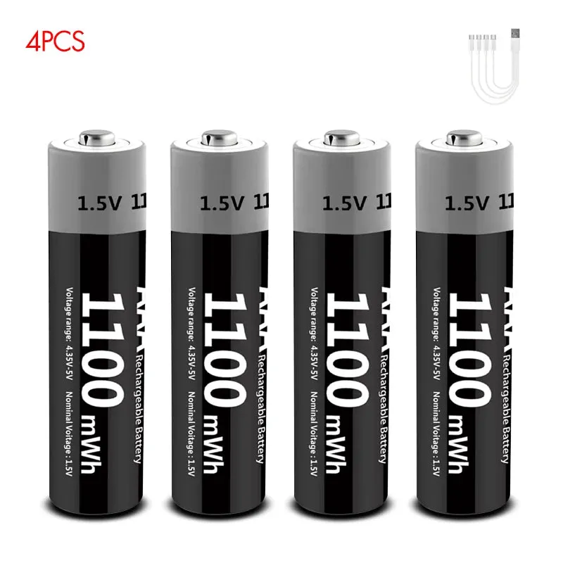 MATOV Premium USB Rechargeable AA/AAA Battery Set