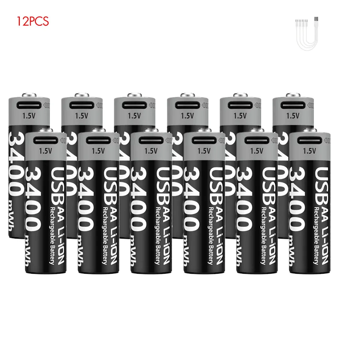 MATOV Premium USB Rechargeable AA/AAA Battery Set