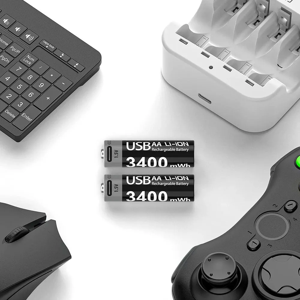 MATOV Premium USB Rechargeable AA/AAA Battery Set