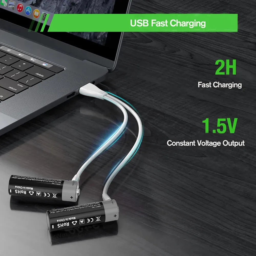 MATOV Premium USB Rechargeable AA/AAA Battery Set