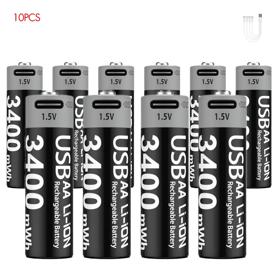 MATOV Premium USB Rechargeable AA/AAA Battery Set