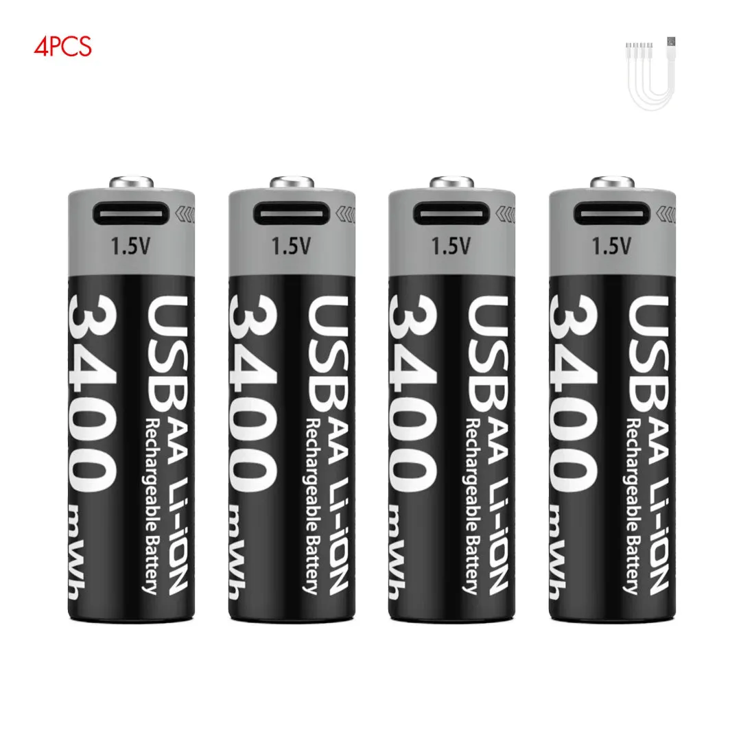 MATOV Premium USB Rechargeable AA/AAA Battery Set