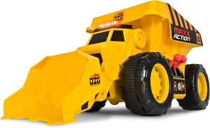 Maxx Action 19'’ 2-N-1 Motorized Dig Rig – Excavator and Dump Truck Toy with Joystick Control for Toddlers | Gift for Kids 3  | Lights, Sounds & Interactive Construction Vehicle, Batteries Included