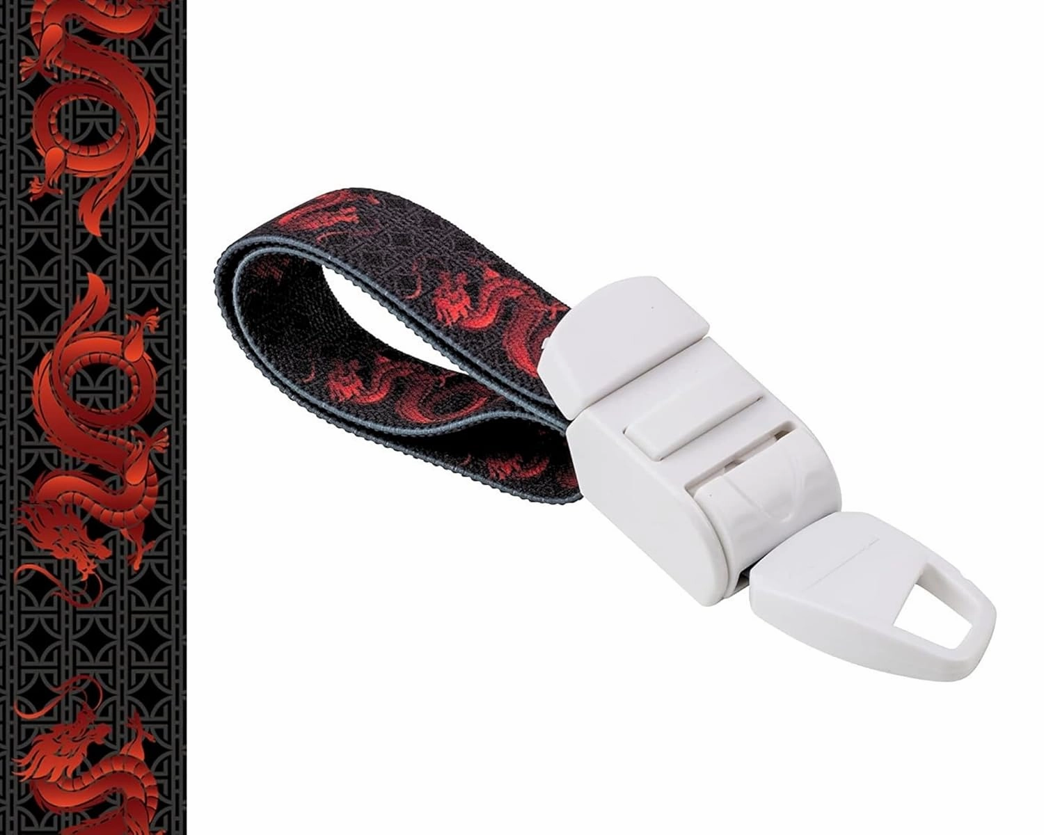 Medical Tourniquet with RED Dragon Pattern with ABS Plastic Buckle Latex Free Elastic Band Perfect for Doctors, Nurses, Students and Paramedics