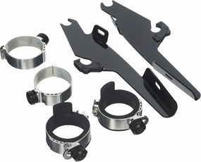 Memphis Shades MEM8992 Black Trigger-Lock Mount Kit fits Yamaha XVS650/1100A V-Star Classic Models 1998-2015