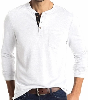 Men's 1/4 Button Comfy Long Sleeve Cotton Tops Casual Simple Solid Color Tee Shirts Lightweight Shirt with Pocket